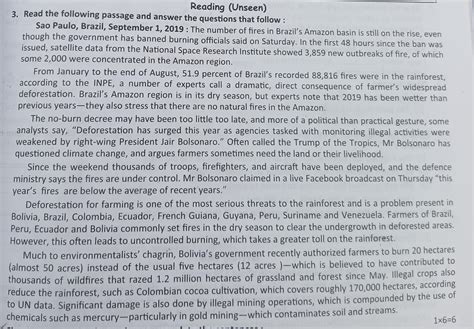 The Brazilian President talks in favour of - (a) the farmers, (b) the ...