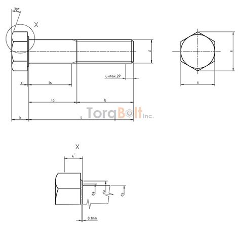 DIN 6914 Heavy Hex Bolts Dimensions Standards Specifications