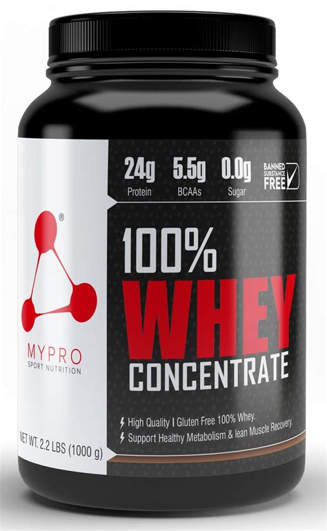 Mypro Sport Nutrition 100% Whey Protein Concentrate (24g Protein, 0g ...