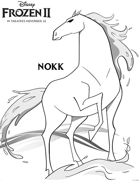 Frozen 2 : Nokk - Frozen 2 Coloring Pages