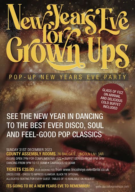 NEW YEARS EVE dinner and disco party LINCOLN with Discos for Grown ups ...