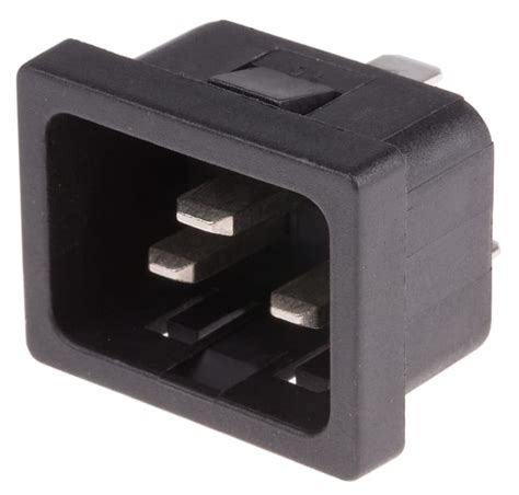 RS PRO | RS PRO Snap-In IEC Connector Male, 20A, 250 V | 896-2136 | RS ...