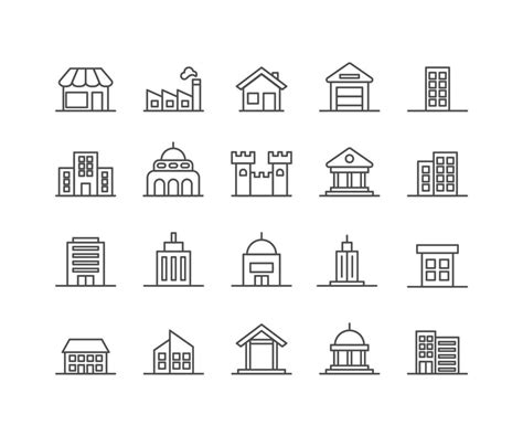 Simple Building Icon 的图像结果