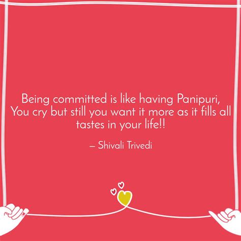 Being committed is like h... | Quotes & Writings by Shiva | YourQuote