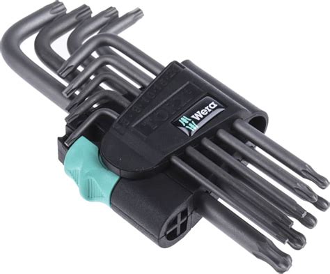 05024242001 Wera | Wera 9-Piece Torx Key Set, 139 x 72 x 25 mm Size, L ...