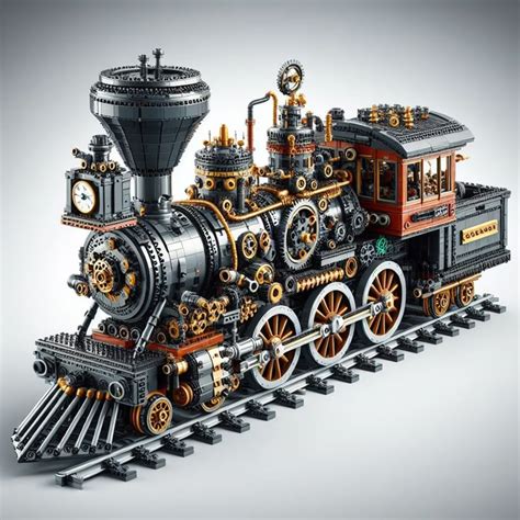 Image result for LEGO Custom Steam Train Tutorial