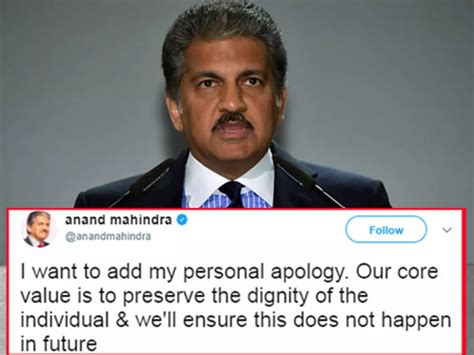 Anand Mahindra Apologises After A Tech Mahindra Employee Was Asked To ...