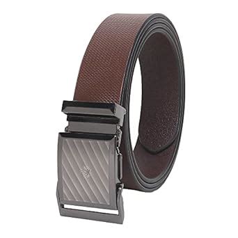 Buy Sunshopping Men's Genuine Leather Belt - Brown | H Pin Buckle ...