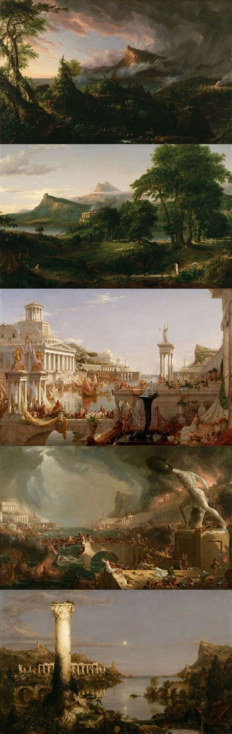 Thomas Cole - The Course of Empire | The course of empire, Renaissance ...