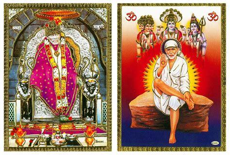 DollsofIndia Shirdi Sai Baba - Set of 2 Unframed Posters - 7.25 x 5.25 ...