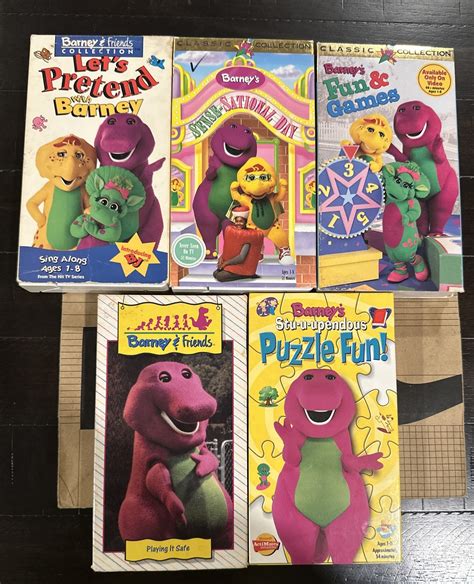 Barney Vhs Lot Rock