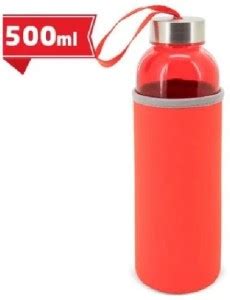Flipkart.com | Nicolette Round Glass Water Bottle 500 ml Water Bottle ...