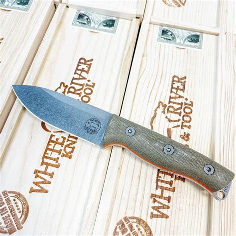 White River Knives Ursus Cub Magnacut Steel OD Green Micarta Scales ...
