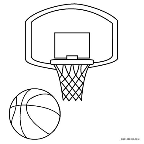 Basketball Hoop Coloring Pages