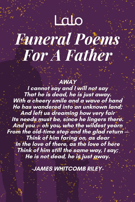Funeral poems for a father – Artofit