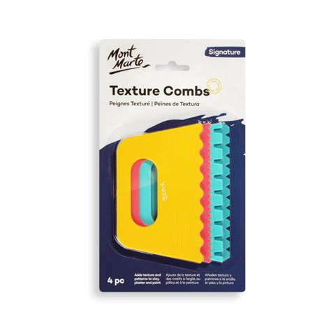 Mont Marte Texture Combs Signature Series 4pc Set – OXFORD stationers