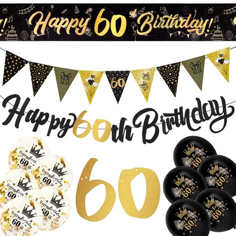 60th Birthday Party Banners
