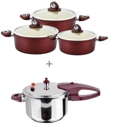 WONDERCHEF Galaxy Combo Set Induction Bottom Non-Stick Coated Cookware ...