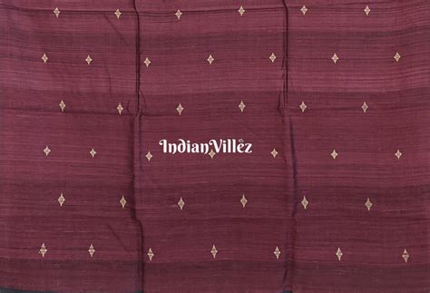 Chandan Color Gopalpur Tussar Silk Saree with Lotus Anchal – IndianVillèz