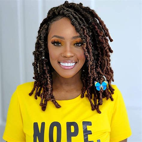 12 Inch Butterfly Locs Crochet Hair 8packs Pre Looped Distressed Faux ...