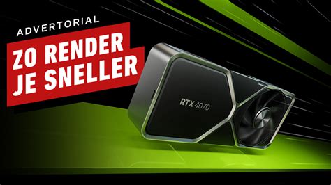 Zo render je sneller met NVIDIA Studio Driver op GeForce RTX 40-series ...