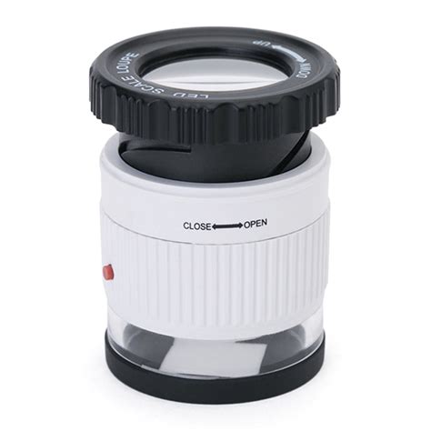 Buy Walmeck LED Scale Loupe 30X Adjustable Magnification Magnifier ...