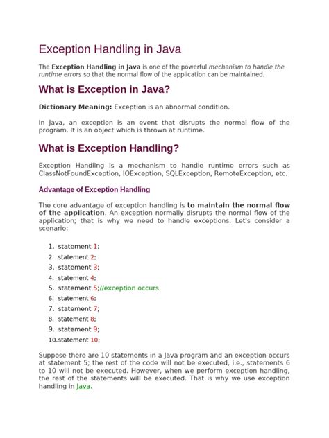 Image result for Exception Handling Part 4 in Java Ratan