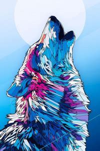 Wolf Poster | Wolf Posters for Room | Unframed | With Self Adhesive ...
