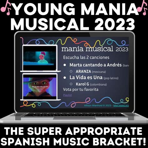 Spanish Music Bracket YOUNG mania musical - Mis Clases Locas