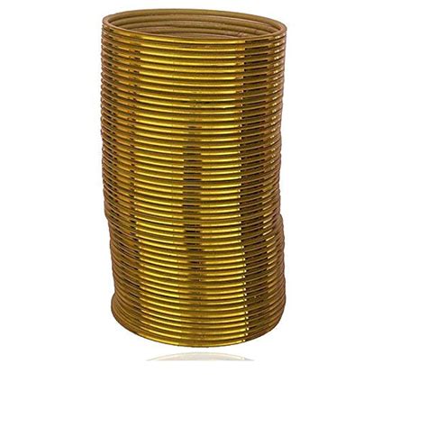 Buy NAVMAV Beautiful & Elegent Chudi Golden Glossy Antique Ethnic ...