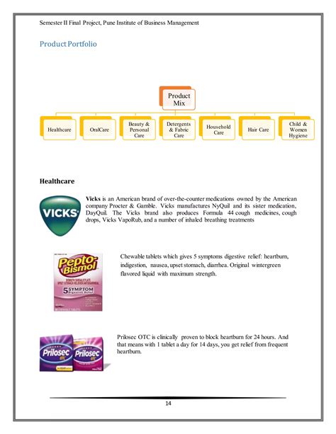 Report on Procter & Gamble (P&G) | DOCX - maximum dose of omeprazole in 24 hours