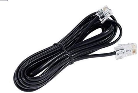 KPC TECH Telephone Modem Line Lead Cable 5 Meter (PACK OF 5) : Amazon ...