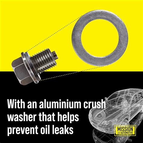 Buy 2 Pack] M14 x 1.5 MM Stainless Steel Oil Drain Plug with Neodymium ...