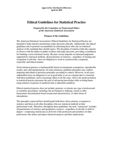Ethical Guidelines for Statistical Practice 的图像结果