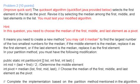 Image result for Quicksort Java Code