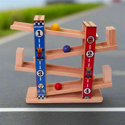 Wooden Ball Race Tracker for Kids – Kids Bestie