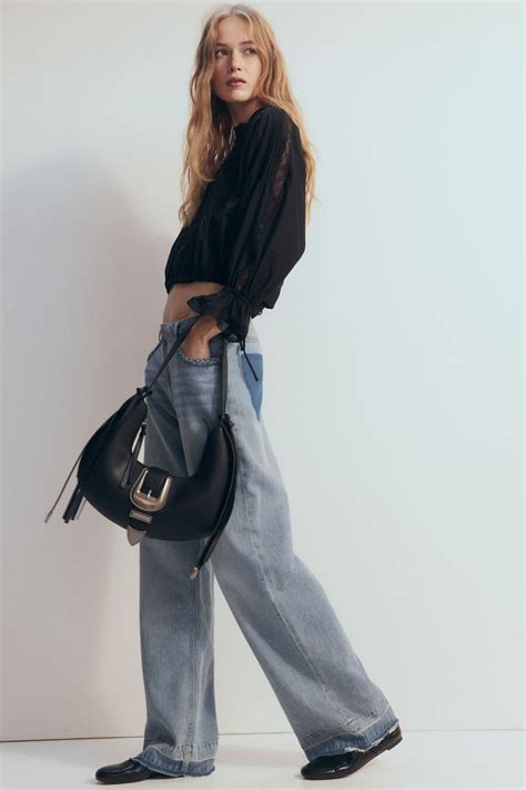 Fringed shoulder bag - Black - Ladies | H&M IN