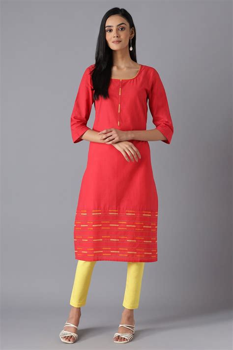 Buy Red Ethnic kurta Online for Woman | Shop for Aurelia
