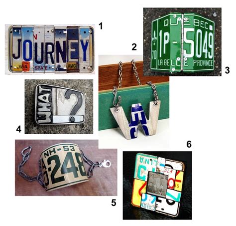 Image result for Recycled License Plate Crafts