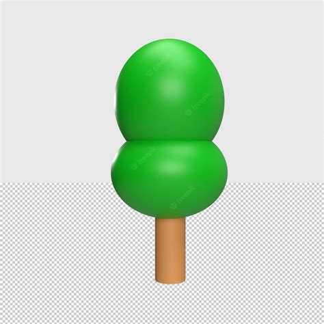 3d tree rendered object illustration | Premium PSD