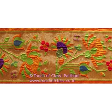 Paithani Jacquard Border, Ajanta Lotus