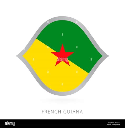 French Guiana national team flag in style for international basketball ...