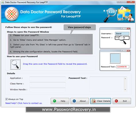 Password Recovery For LeapFTP – How to recover password from Leap FTP