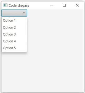 JavaFX Combo Box Drop-Down List Location 的图像结果