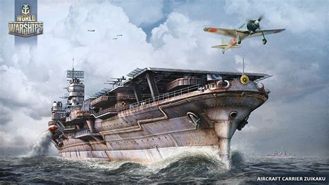 壁紙、World Of Warship、空母、船、Aircraft Carrier Zuikaku、日本の、ゲーム、ダウンロード、写真
