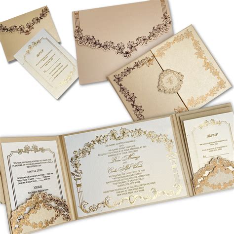 Gate-Fold Wedding Invitation – Upani
