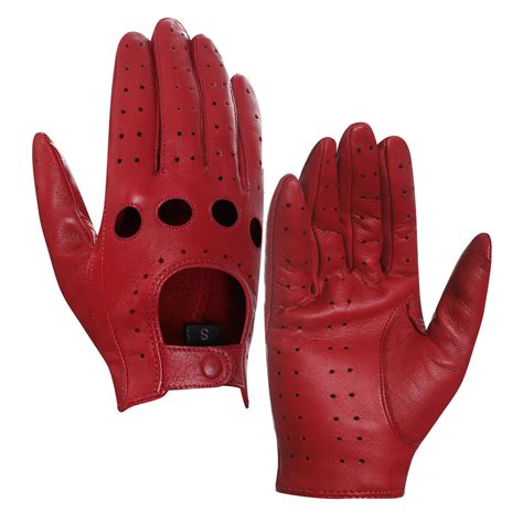 Harssidanzar Womens Luxury Italian Lambskin Leather Driving Gloves Unl ...