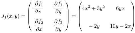 Image result for Jacobian Matrix Examples