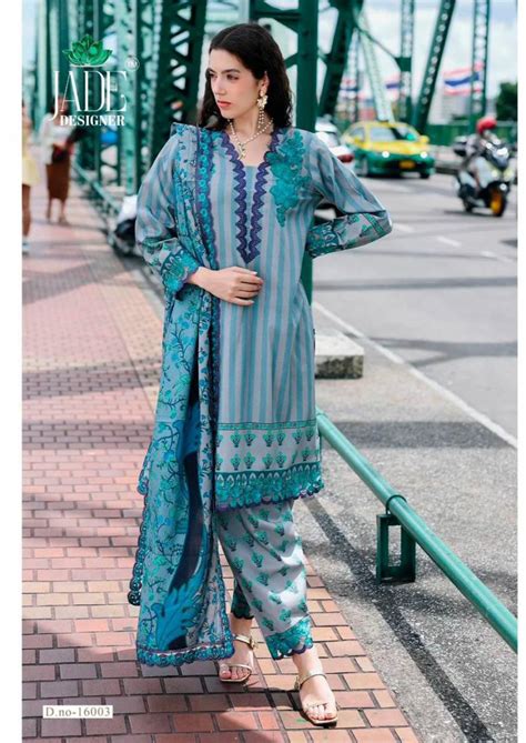 Jade Crimsons Vol 16 Cambric Cotton Karachi Cotton Dress Material
