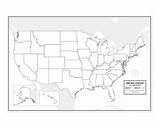 Buy Large Blank United States Outline , Laminated, 36” x 24” | Great ...